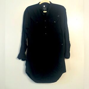 G-Star black shirt dress long sleeves